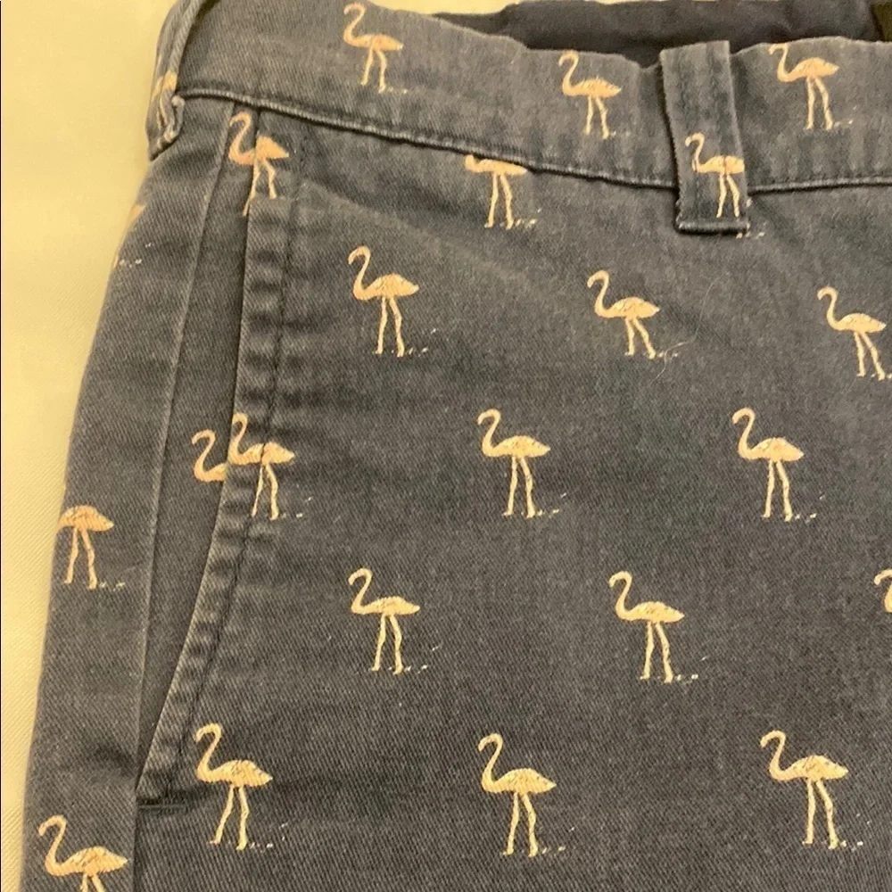 J. Crew Blue Flamingo Print Men's Shorts Size 29W